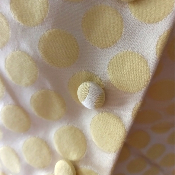 VINTAGE 1960S YELLOW POLKA DOT DRESS AND COAT! " JR. THEME NEW YORK"! UNION MADE - Picture 8 of 16